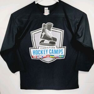 MW Christian Hockey Camps Size Medium Hockey Jersey Black